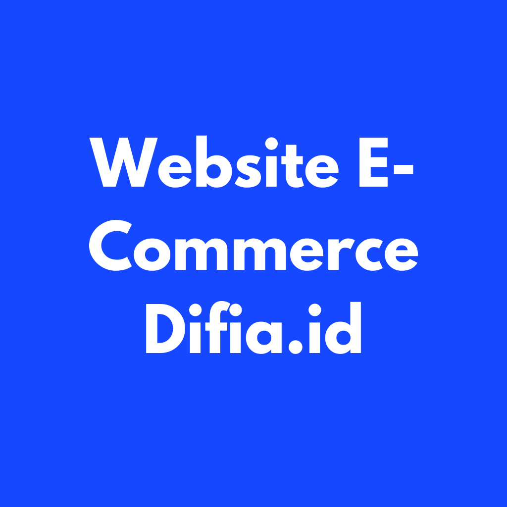 Website E-Commerce Difia.id